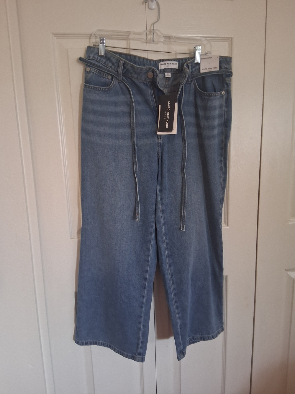 Marc New York Womens Light Blue Crop Jeans